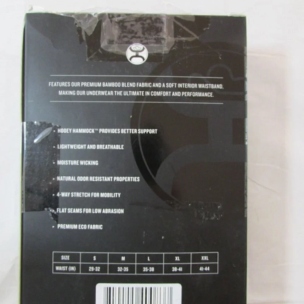 Hooey Men’s Mid-Thigh Bamboo Boxer Briefs 2 Pack Port Royal/Grey